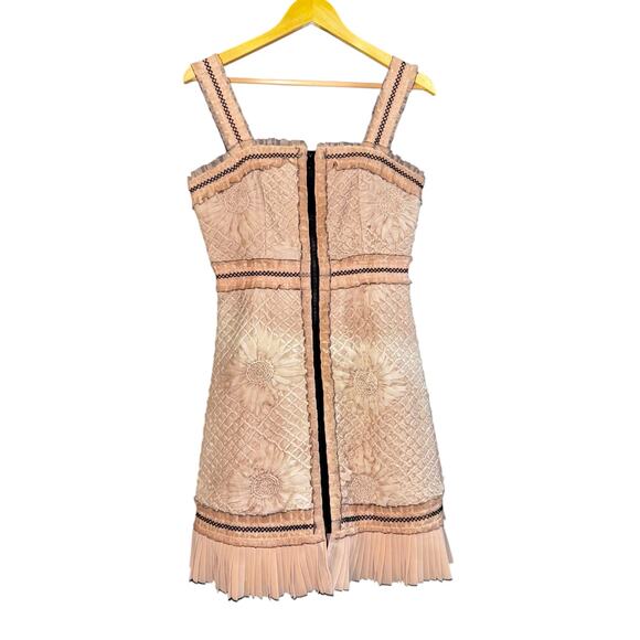 IO Shop Bangkok Fairy Whimsy Dress 3D Women 8 3D Floral Lace Ruffle Prom Pink